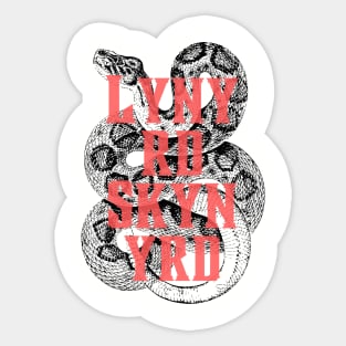 Lynyrd snake Sticker